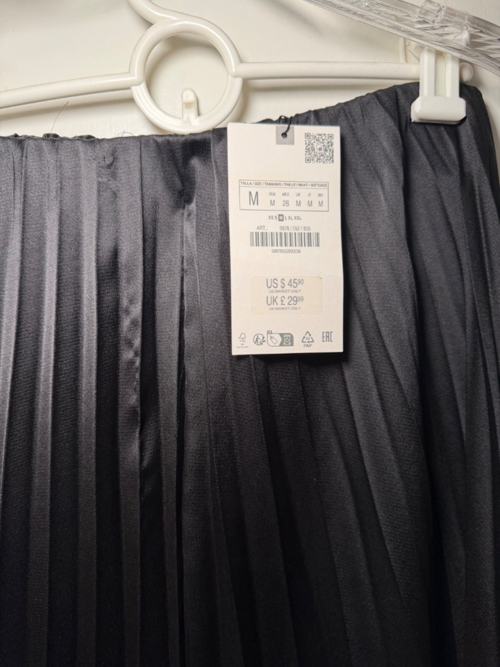 Zara pleated midi skirt. NWT - Picture 3 of 3
